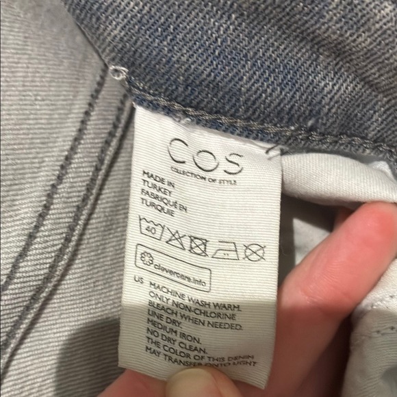 COS Womens High Rise Skinny Fit Cropped Leg Grey Denim Jeans Size 27 - Picture 4 of 8
